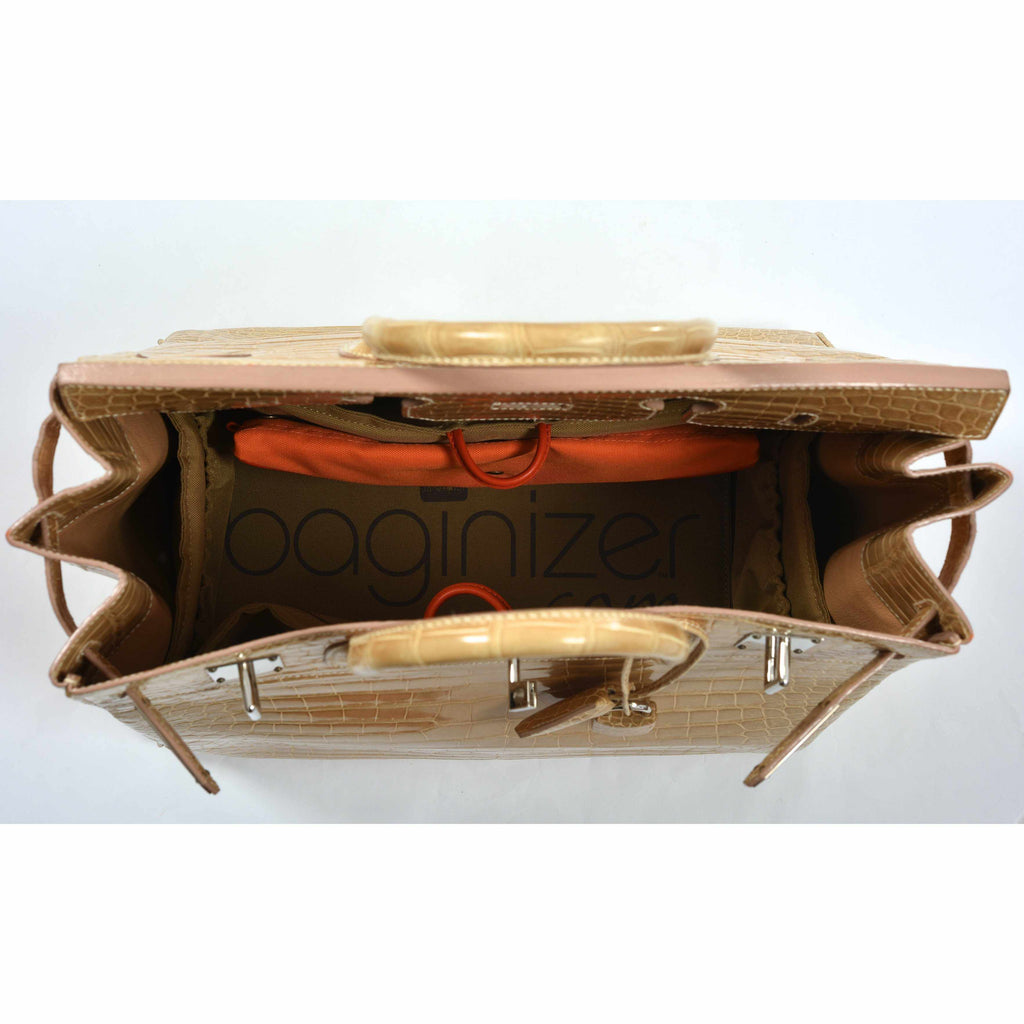 Hermès Birkin 40 HAC Poussiere Porosus Crocodile Beige Palladium Hardware
