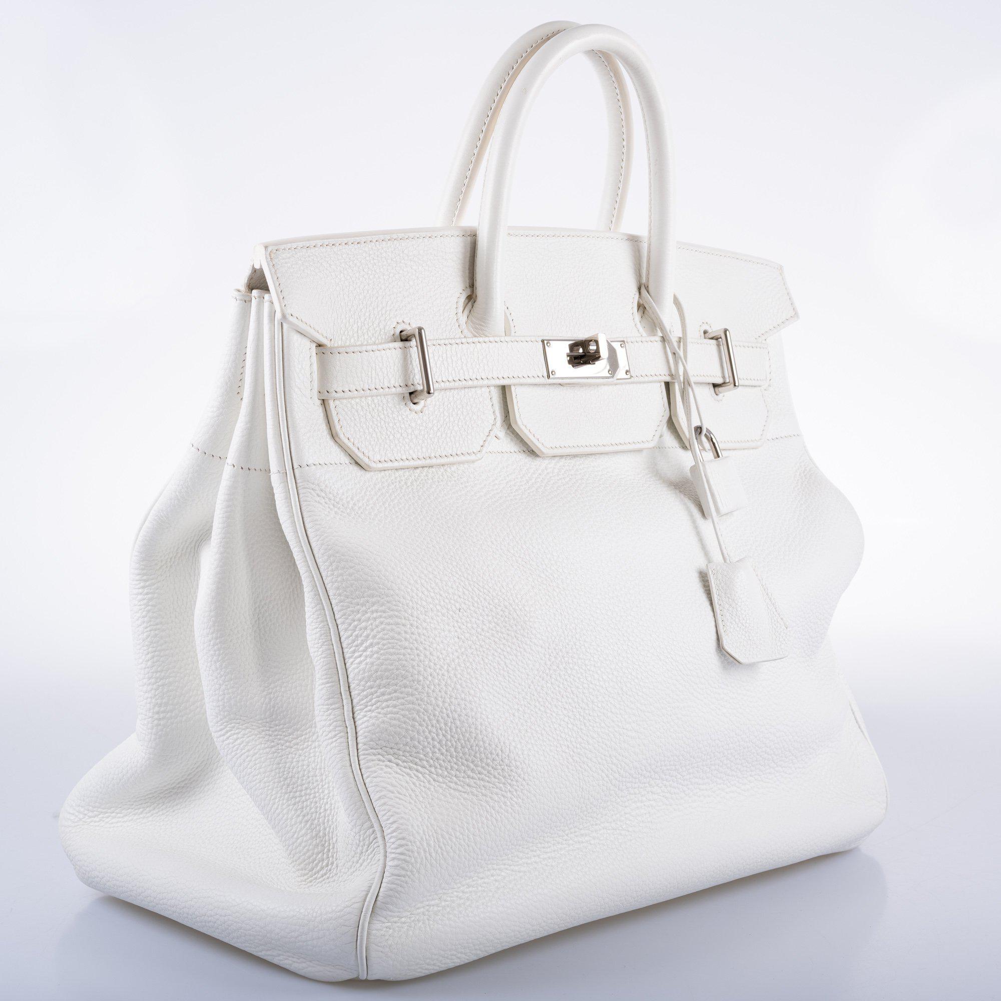 Hermès Birkin 40 HAC White Togo Palladium Hardware