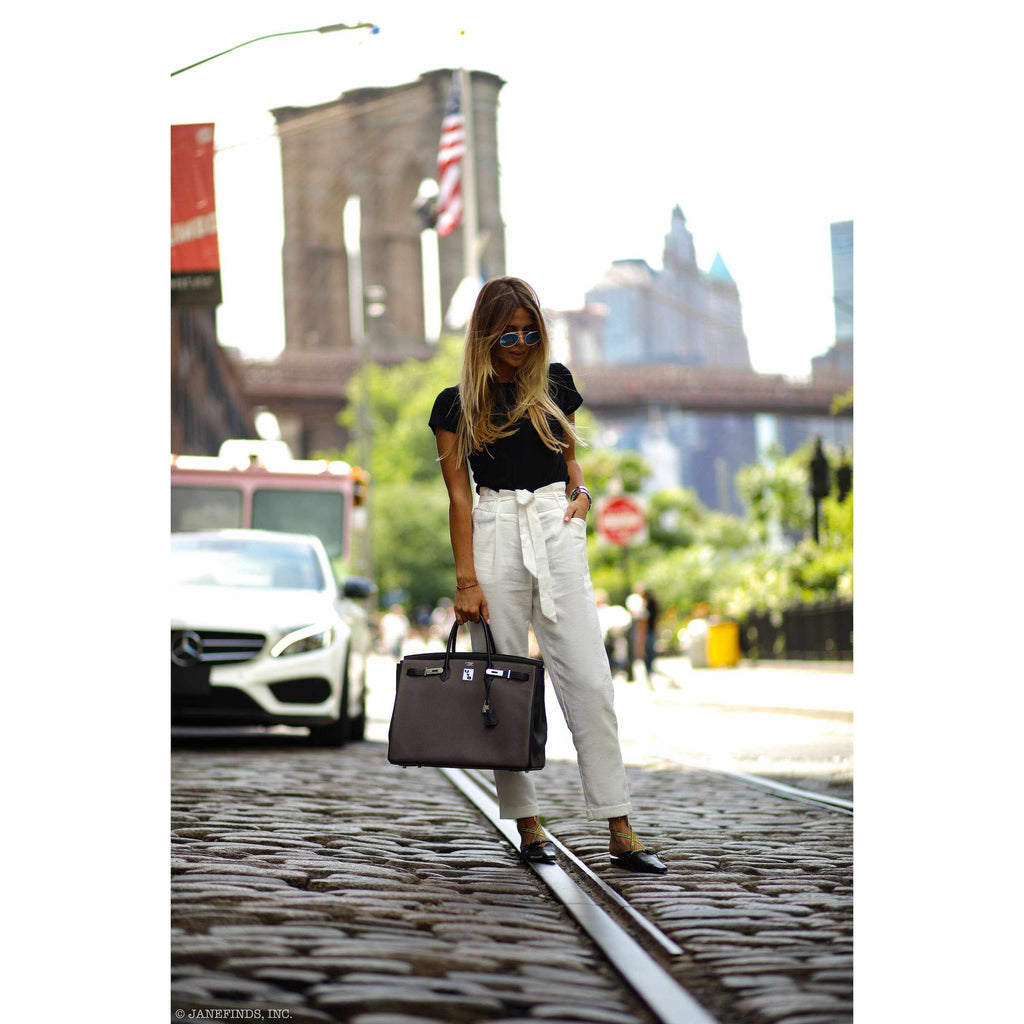 Hermès Birkin 40 HSS Etain Vert Fonce And Black Togo Palladium Hardware