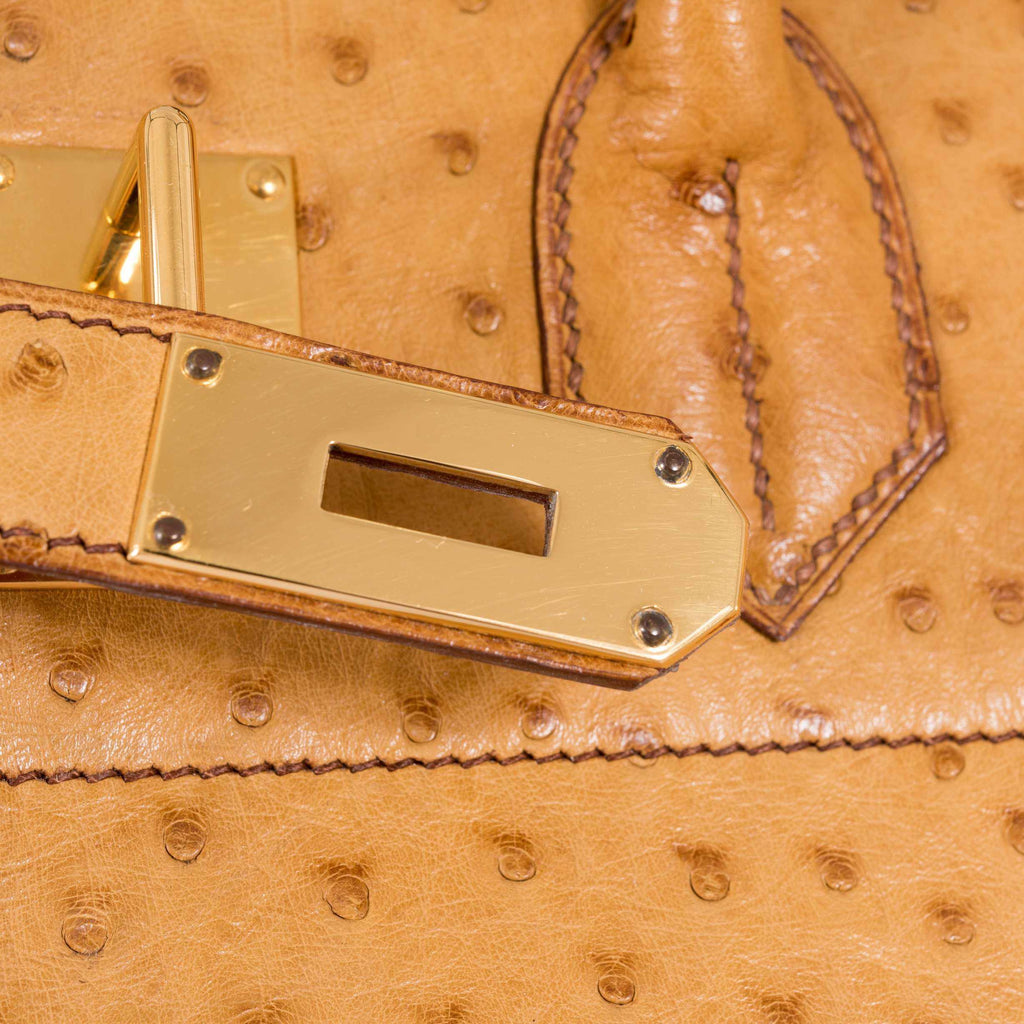 Hermès Birkin 45 HAC Gold Ostrich Gold Hardware