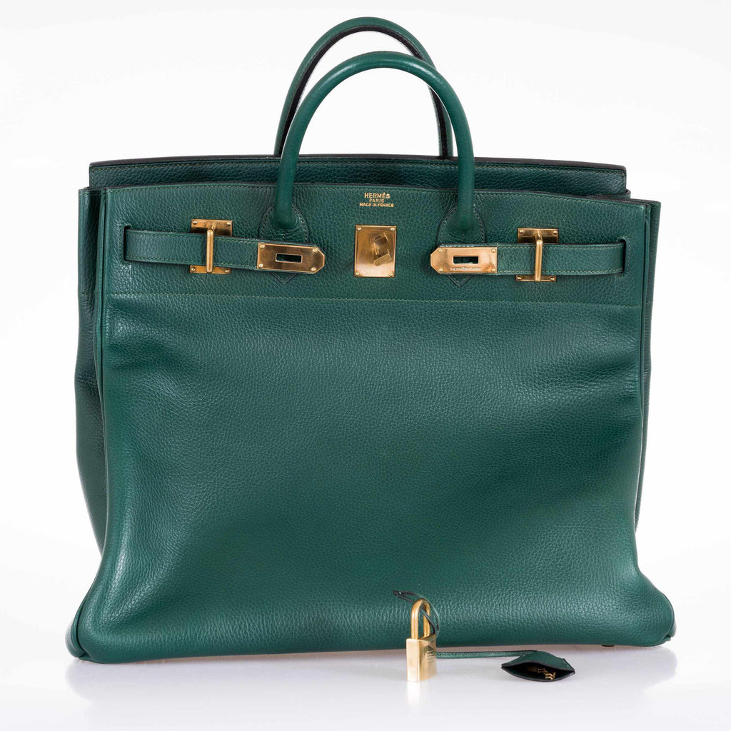 Hermès Birkin 45 HAC Green Ardennes Vert Claire Gold Hardware