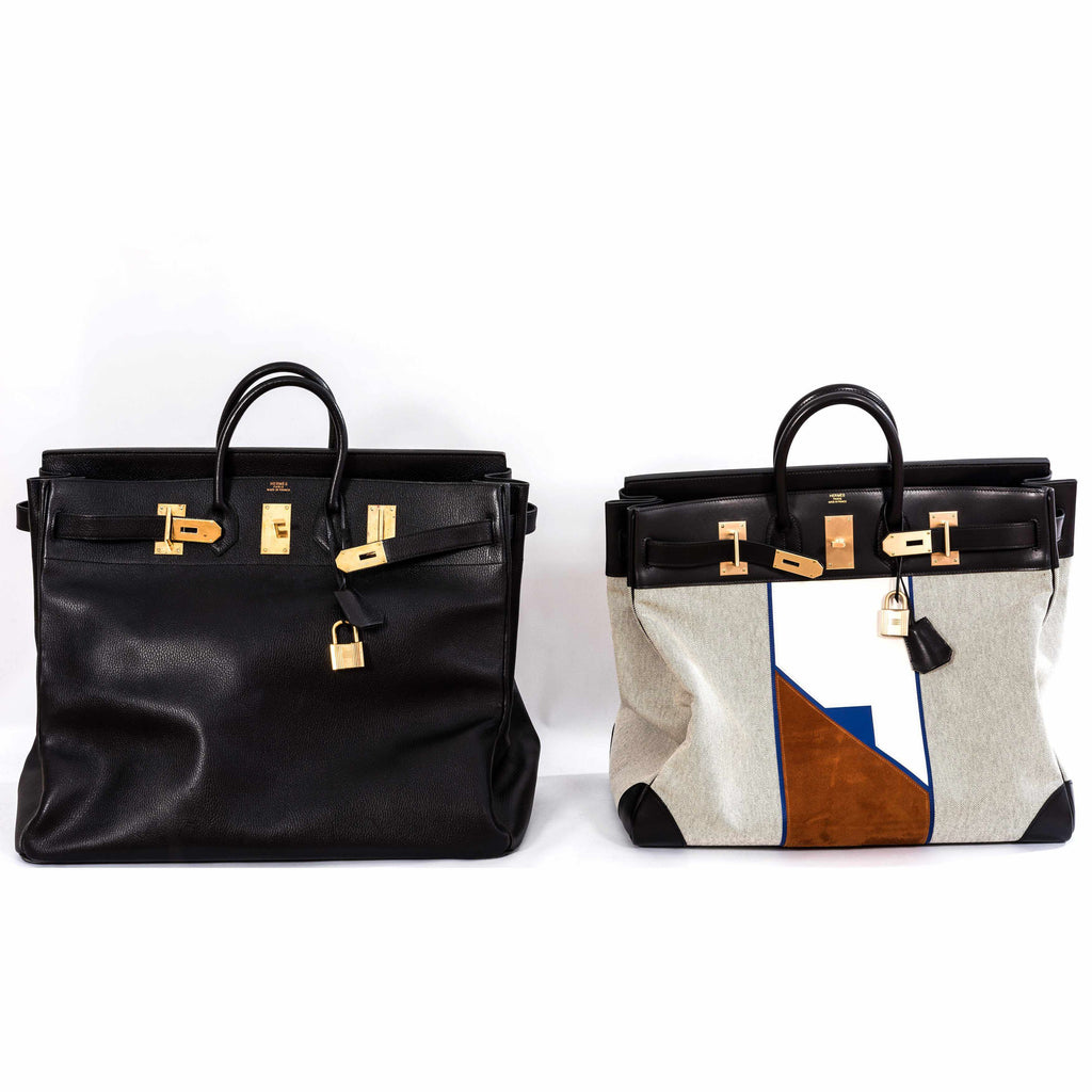 Hermès Birkin 55 Travel Black Clemence Leather Palladium Hardware