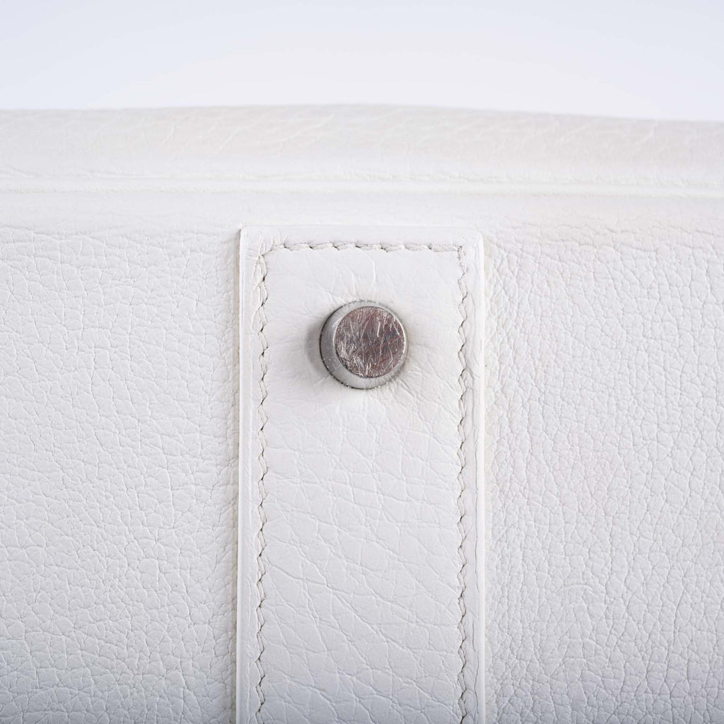 Hermès Birkin 55 White Togo Palladium Hardware Travel Bag