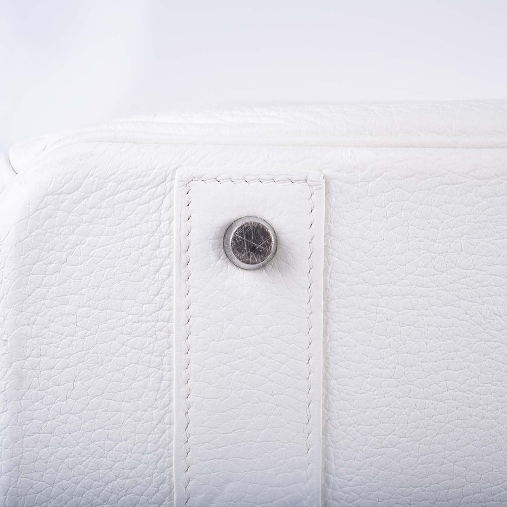 Hermès Birkin 55 White Togo Palladium Hardware Travel Bag