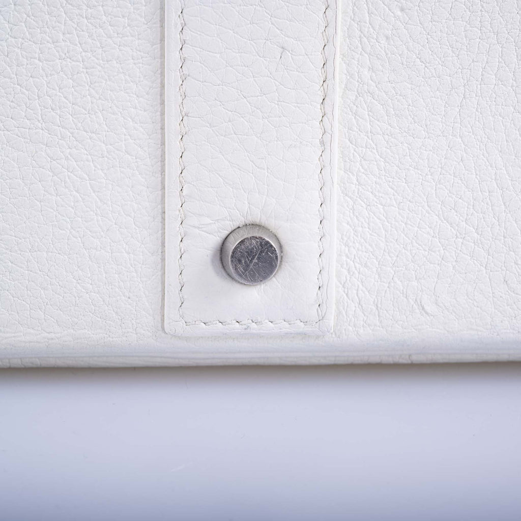 Hermès Birkin 55 White Togo Palladium Hardware Travel Bag