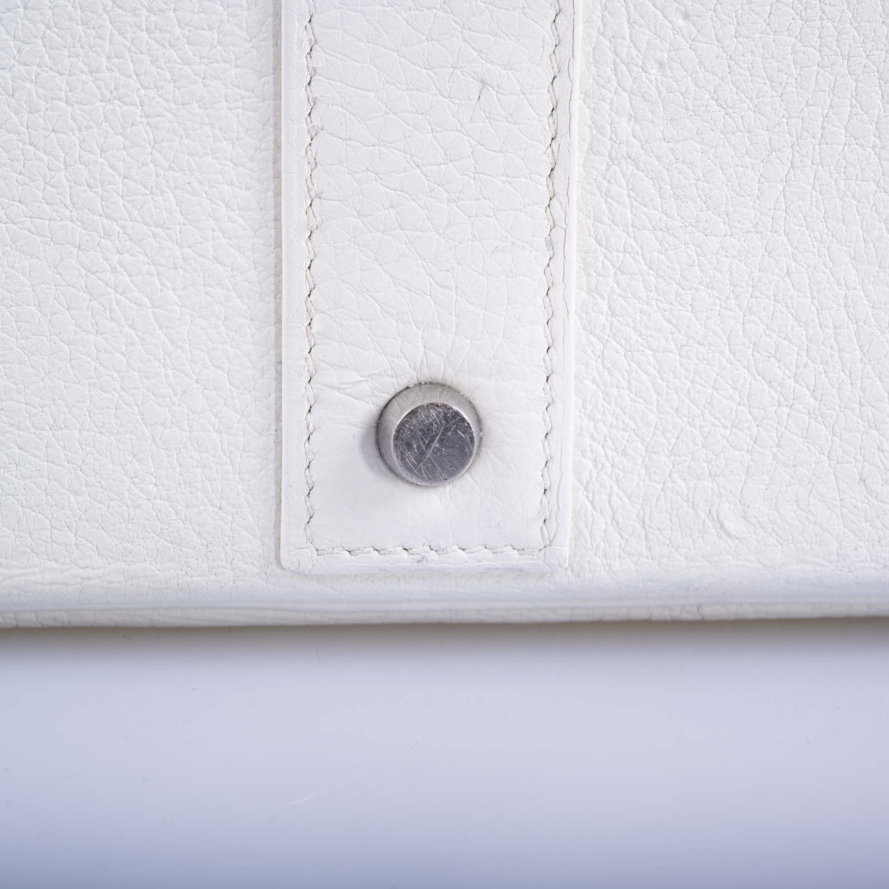 Hermès Birkin 55 White Togo Palladium Hardware Travel Bag
