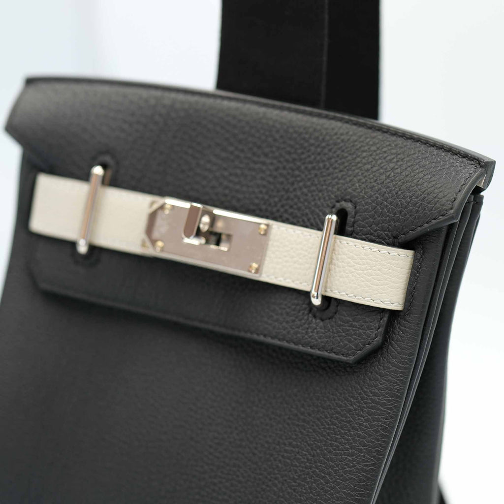 Hermès Birkin HSS HAC A Dos PM Black Togo and Craie Swift Palladium Hardware