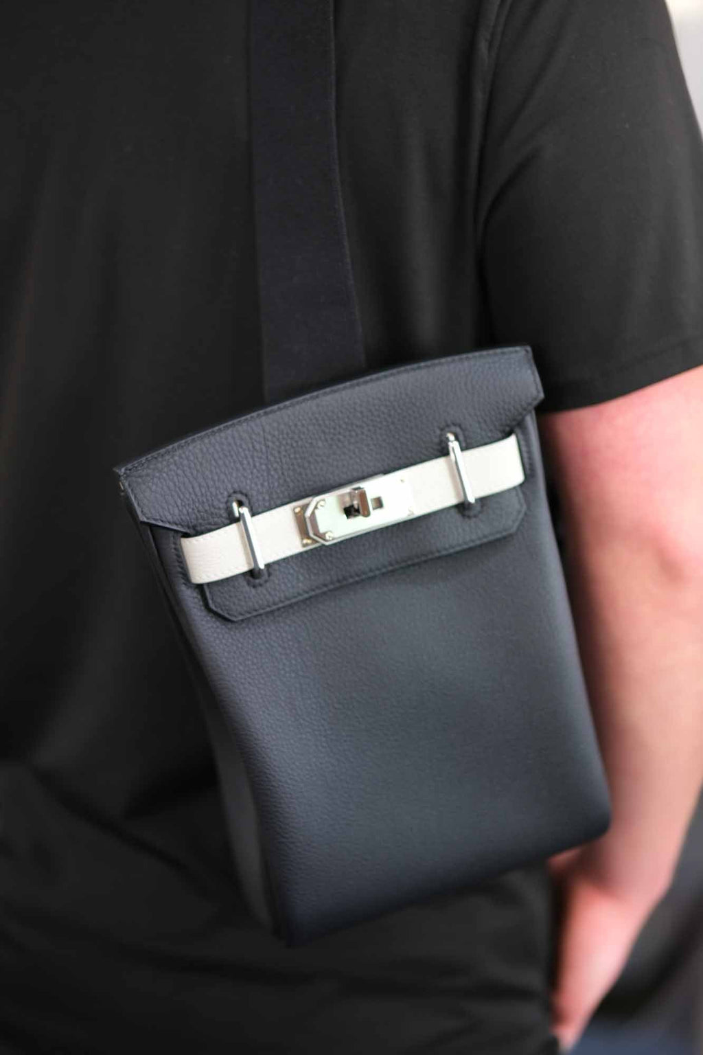 Hermès Birkin HSS HAC A Dos PM Black Togo and Craie Swift Palladium Hardware