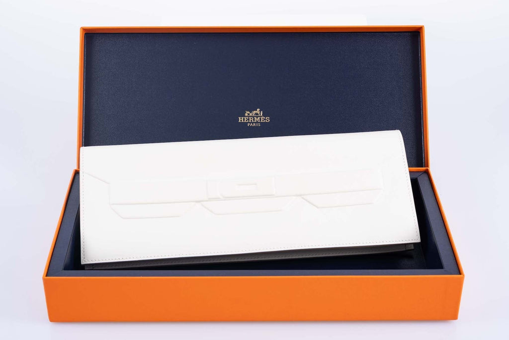 Hermès Birkin Shadow Clutch Swift Gris Pale