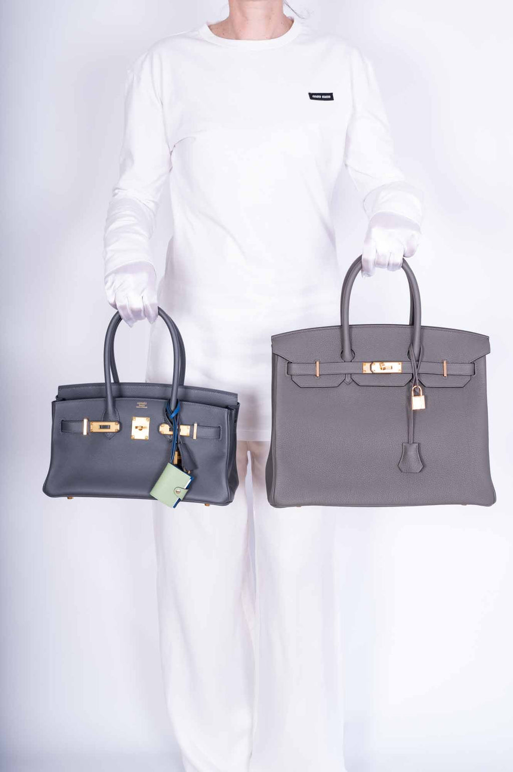 Hermès Birkin Shoulder Light 29 Ardoise Evercolor Gold Hardware