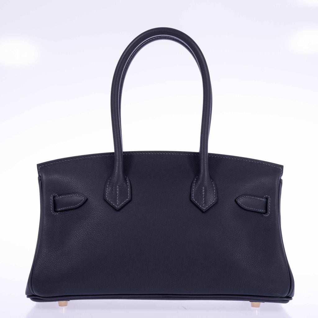 Hermès Birkin Shoulder Light 29 in Black Caban Evercolor Gold Hardware