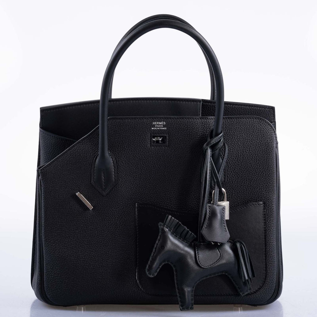 Hermès Birkin en Desordre Black Togo and Swift Palladium Hardware
