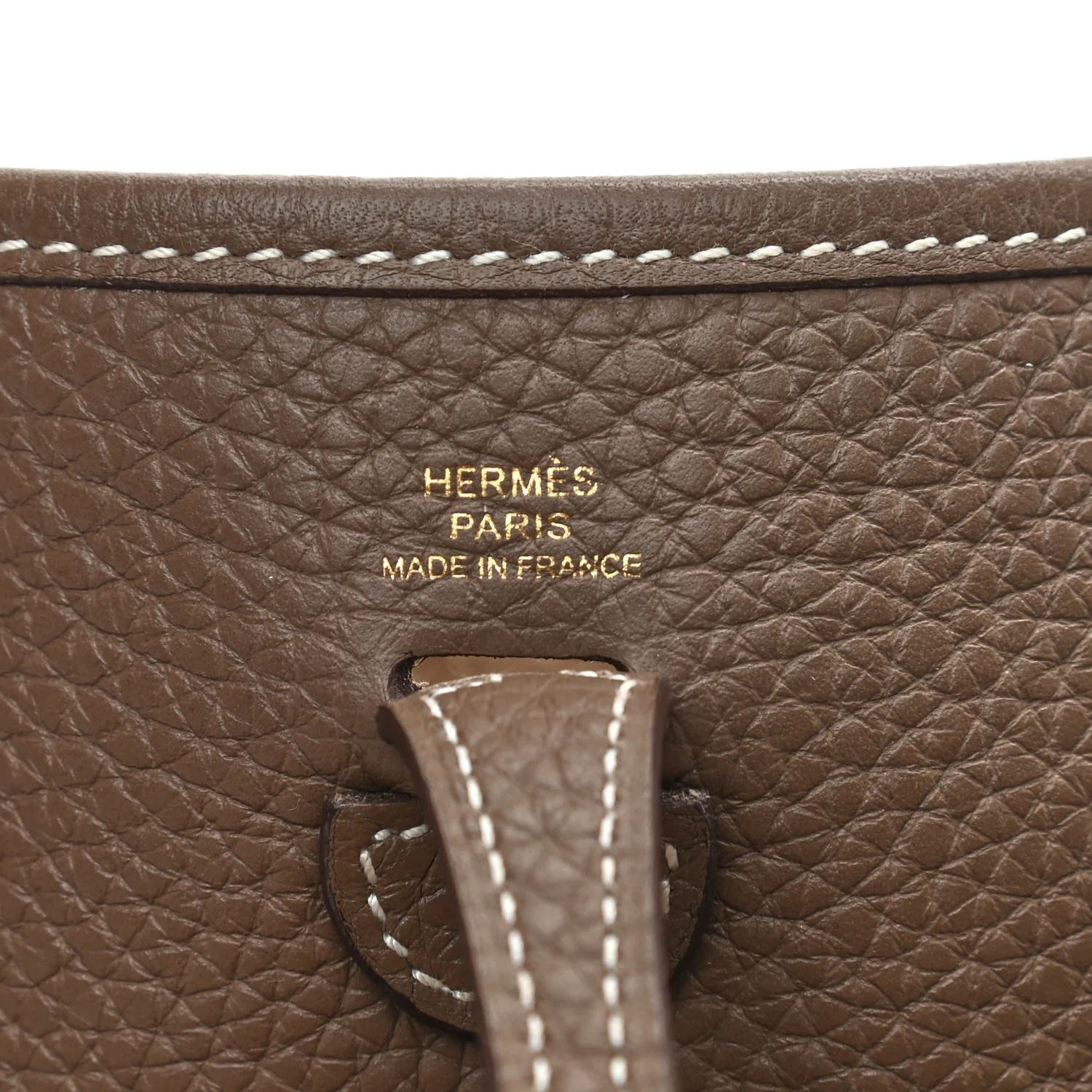 HERMÈS TAURILLON CLEMENCE AMAZONE EVELYNE TPM MINI BAG ETOUPE