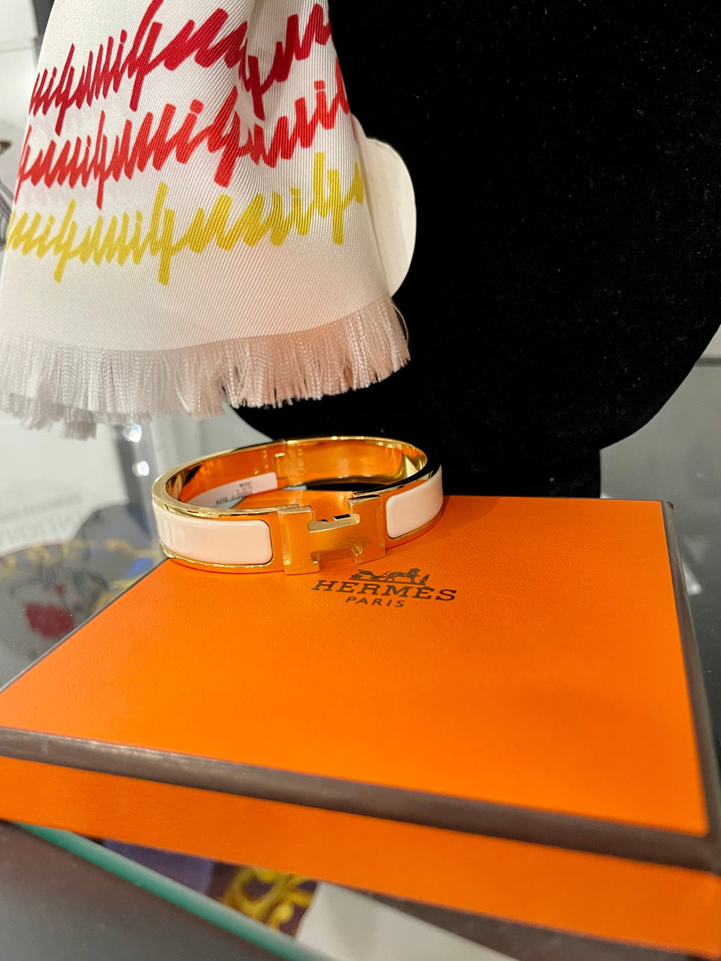 HERMÈS CLIC H BRACELET PM CREAM