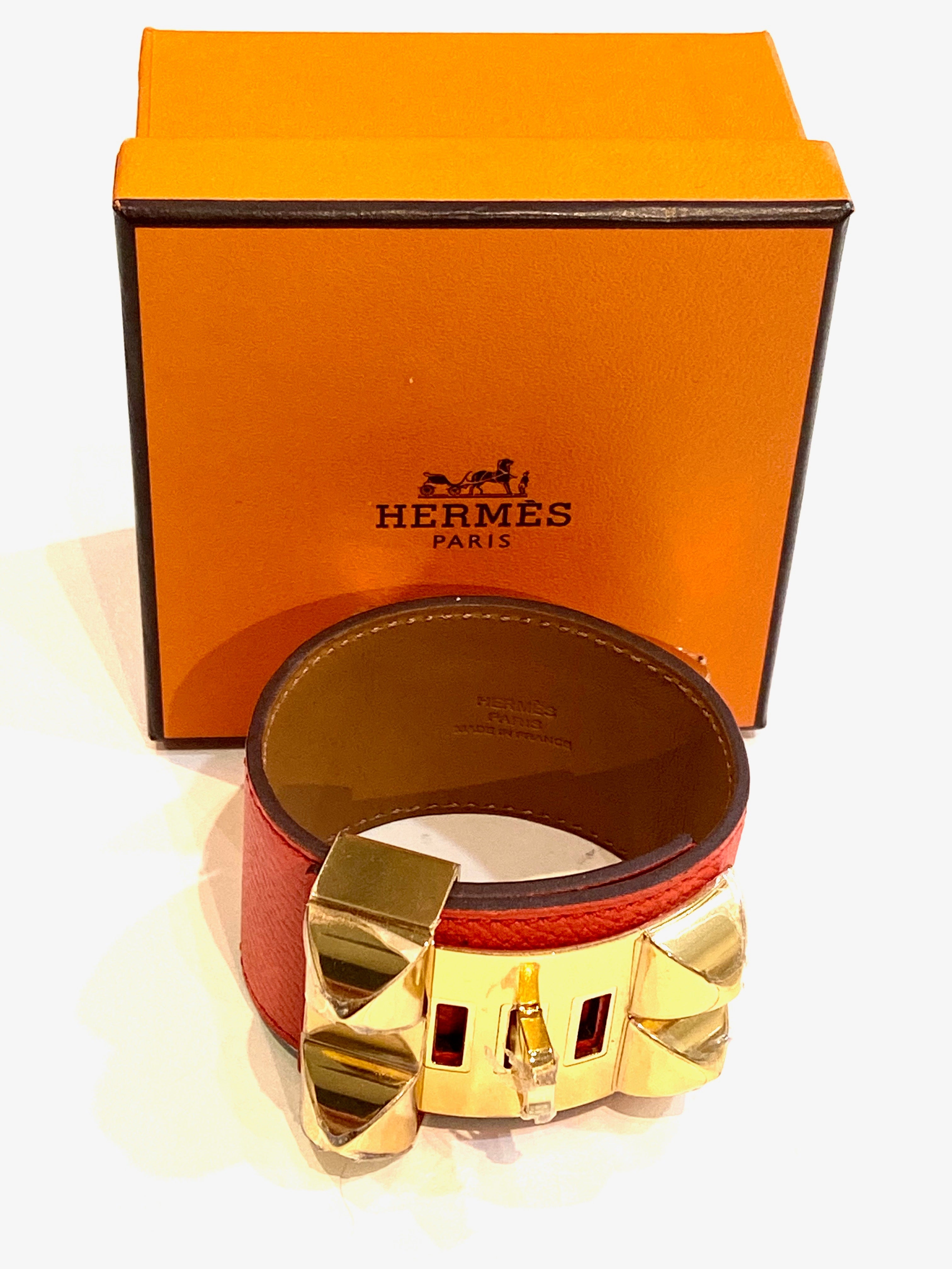 HERMÈS COLLIER DE CHIEN SWIFT T2 CUFF BRACELET