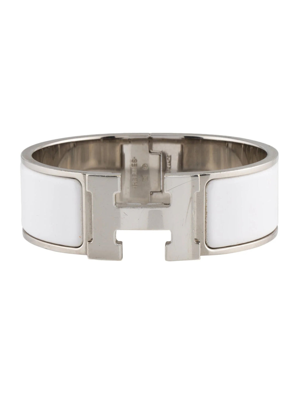 HERMÈS CLIC CLAC H ENAMEL WIDE CUFF BRACELET GM