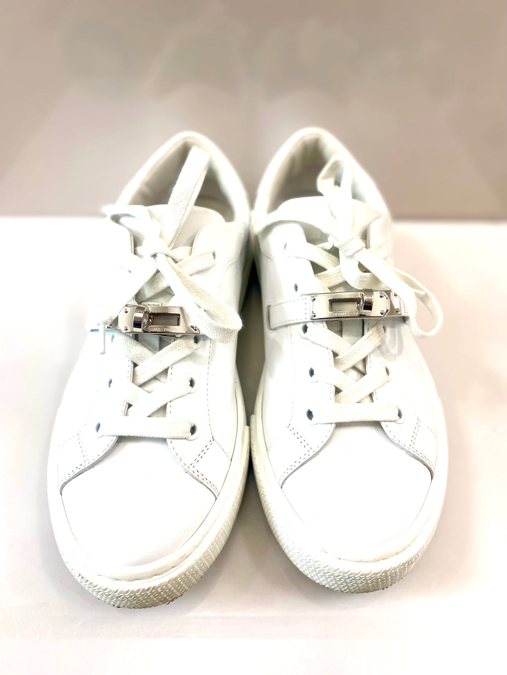 HERMÈS DAY KELLY CALFSKIN LEATHER SNEAKERS