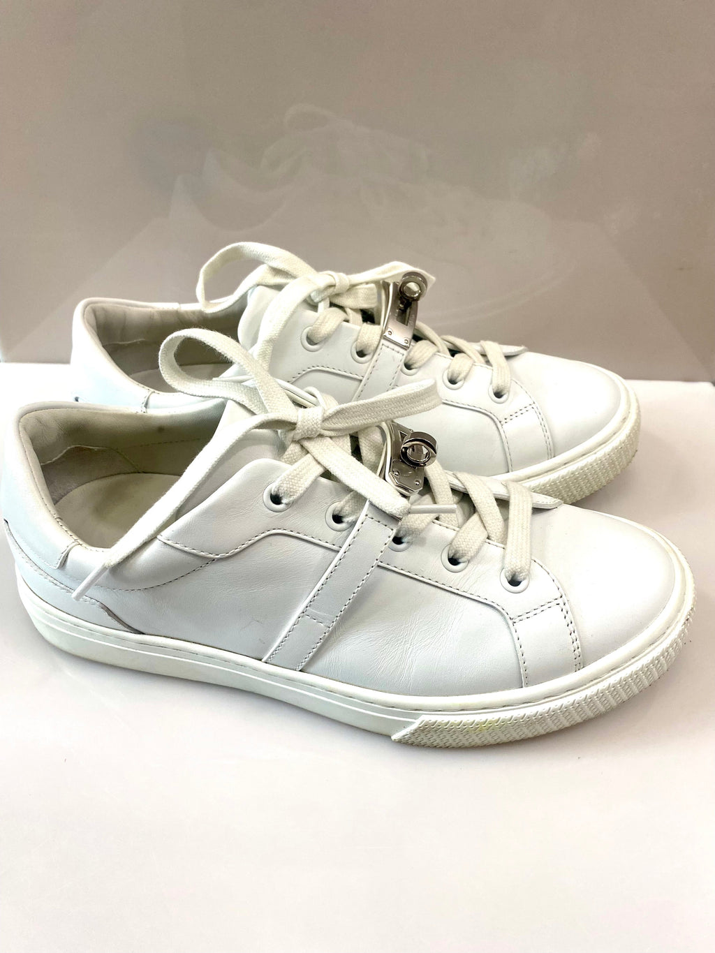 HERMÈS DAY KELLY CALFSKIN LEATHER SNEAKERS