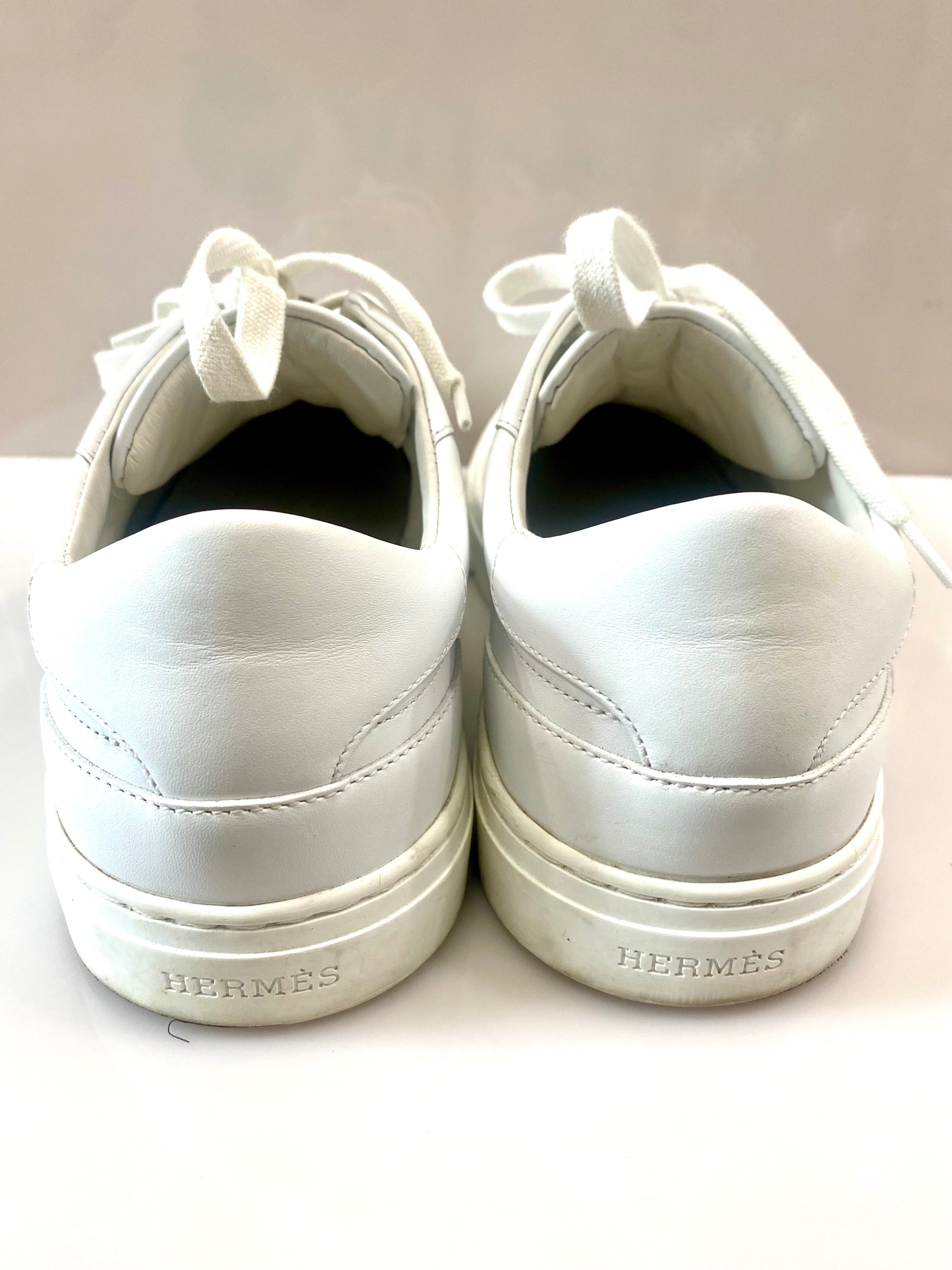 HERMÈS DAY KELLY CALFSKIN LEATHER SNEAKERS