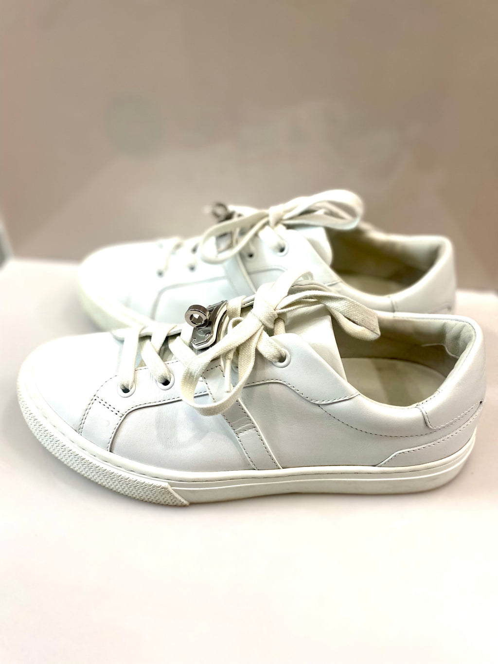 HERMÈS DAY KELLY CALFSKIN LEATHER SNEAKERS