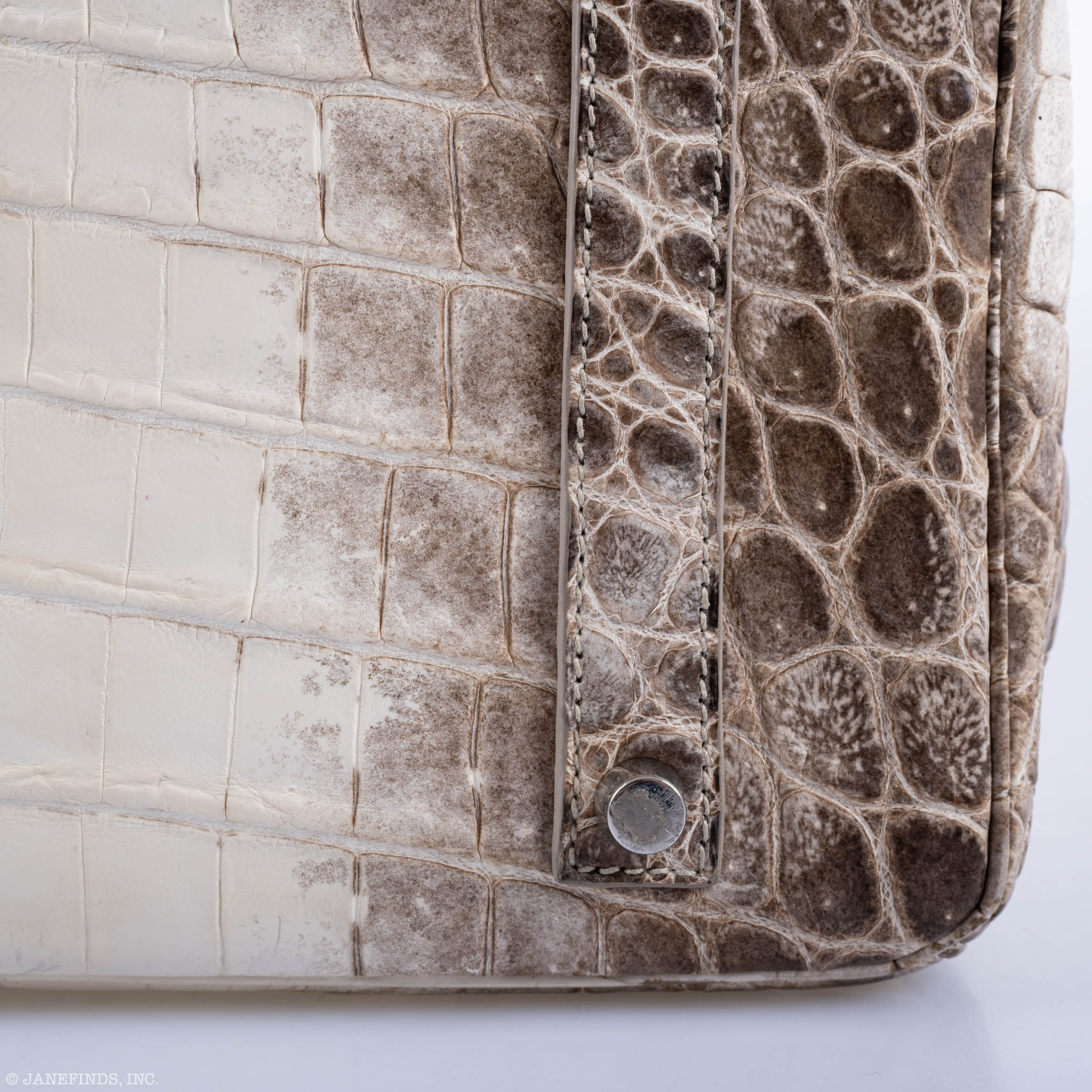Hermès Diamond Himalaya Birkin 35 Matte Nilo Crocodile 18K White Gold Diamond Hardware