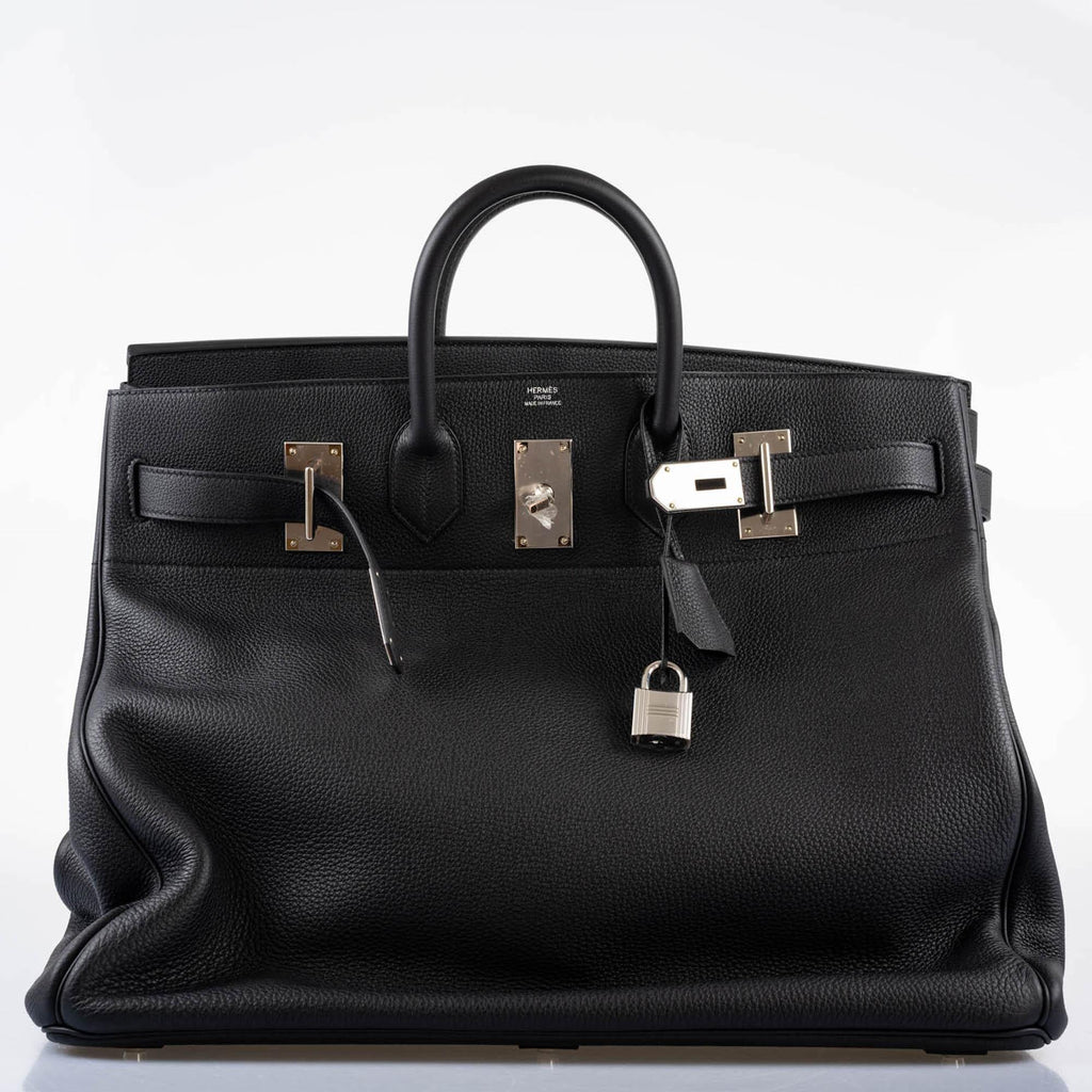 Hermès HAC Birkin 50 Voyager Black Togo leather Palladium Hardware