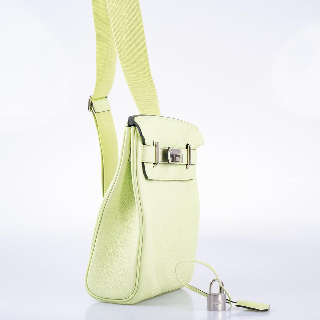 Hermès HAC Birkin A Dos PM Vert Absinthe Togo Palladium Hardware