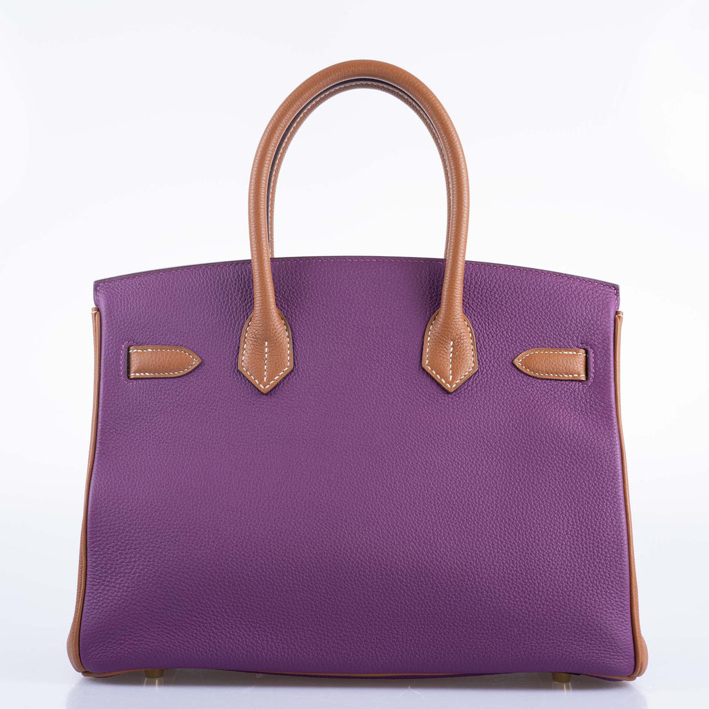 Hermès HSS Birkin 30 Anemone and Gold Togo with Gold Hardware