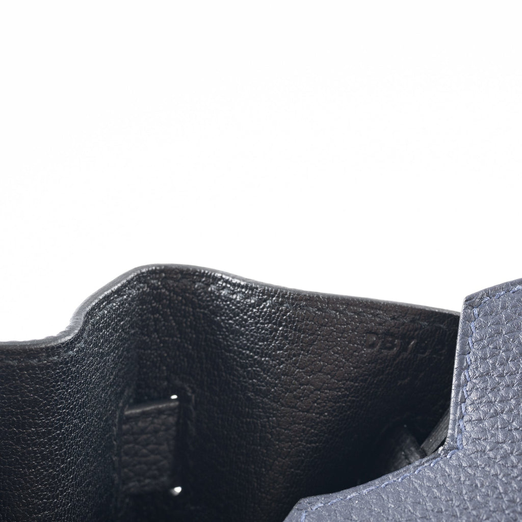 Hermès HSS Birkin 30 Blue Nuit & Black Togo Brushed Palladium Hardware