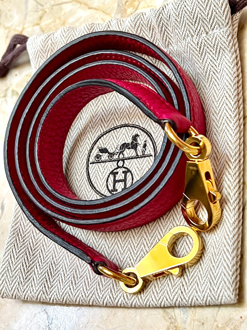 HERMÈS KELLY 25 CLEMENCE LEATHER BAG IN ROSE EXTREME