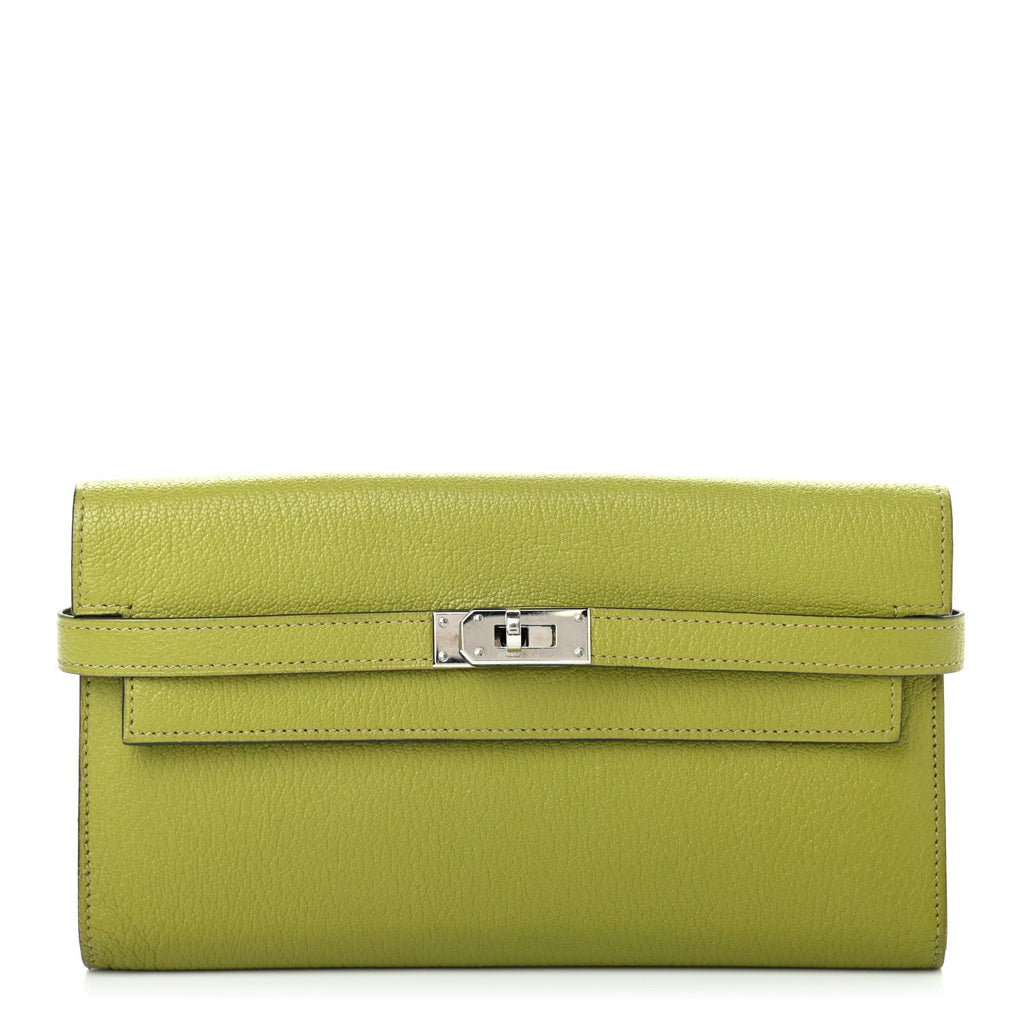 HERMÈS Kelly Long Chevre Mysore Wallet