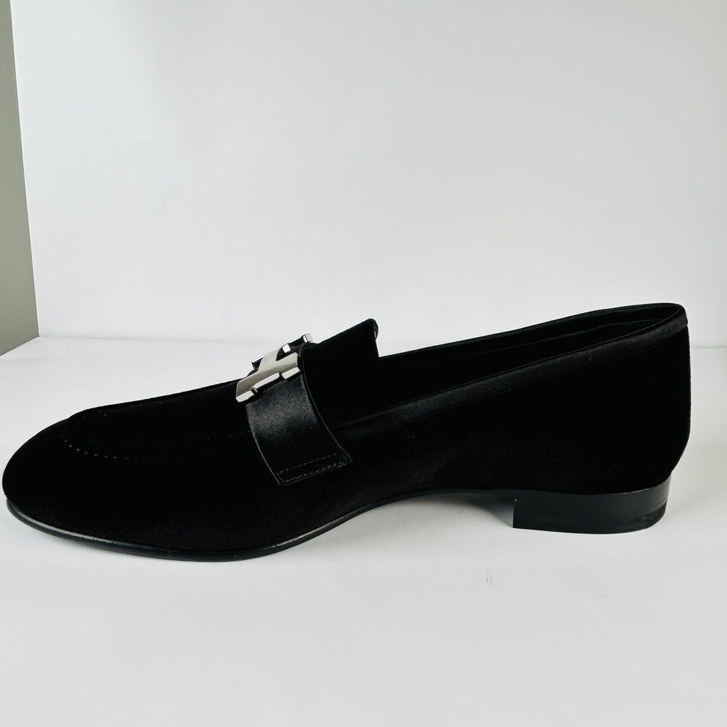 HERMÈS PARIS VELVET LOAFERS
