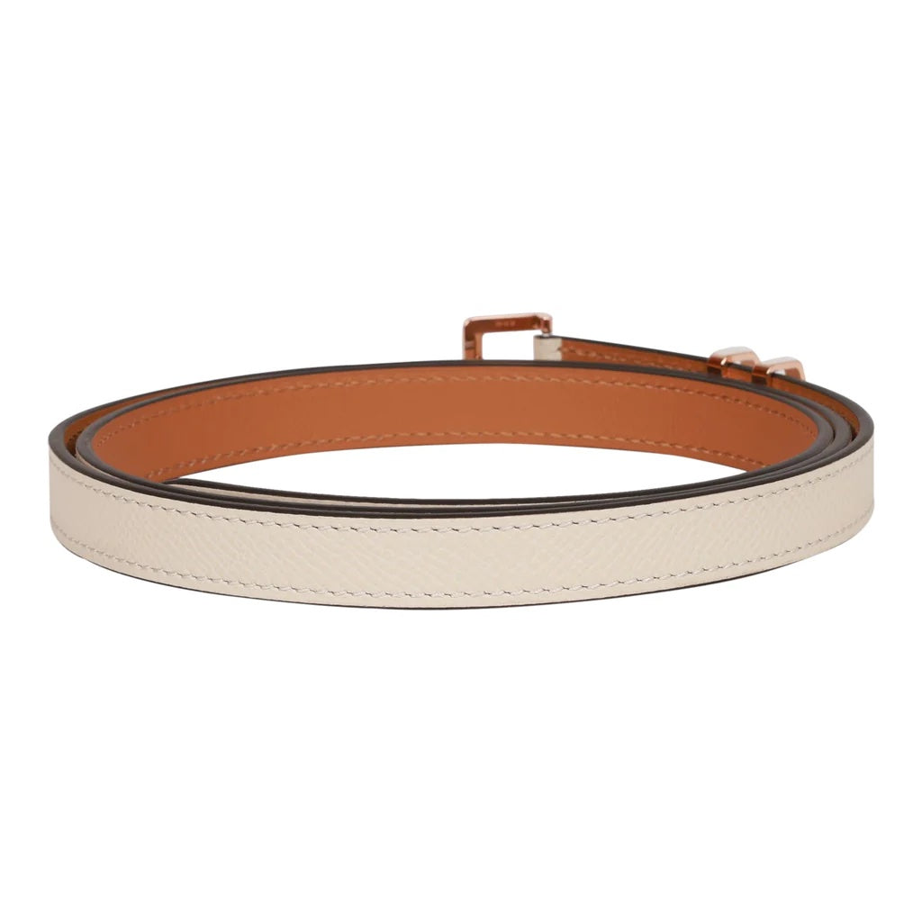 HERMÈS POP H 15MM BELT EPSOM ROSE GOLD