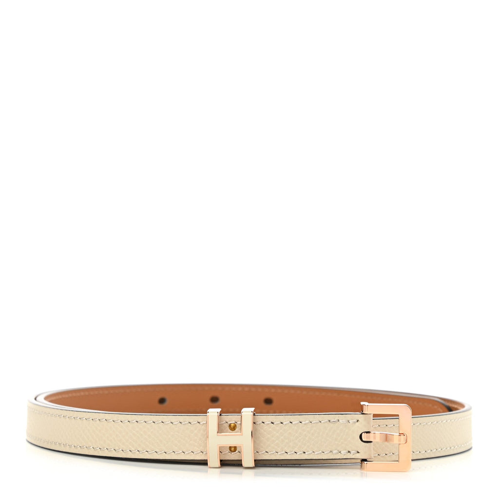 HERMÈS POP H 15MM BELT EPSOM ROSE GOLD