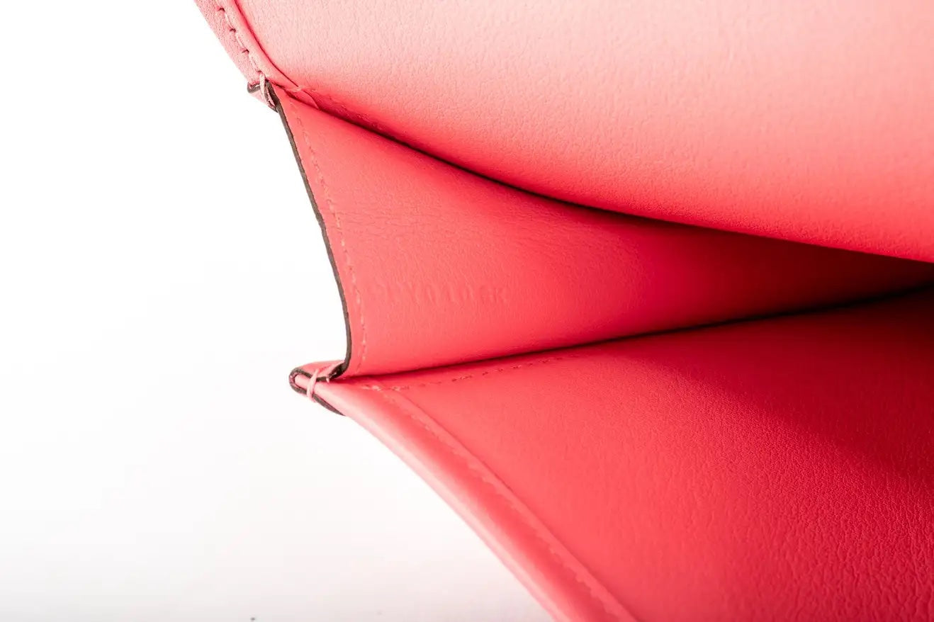 HERMÈS ROSE AZALEE JIGE ELAN CLUTCH BAG