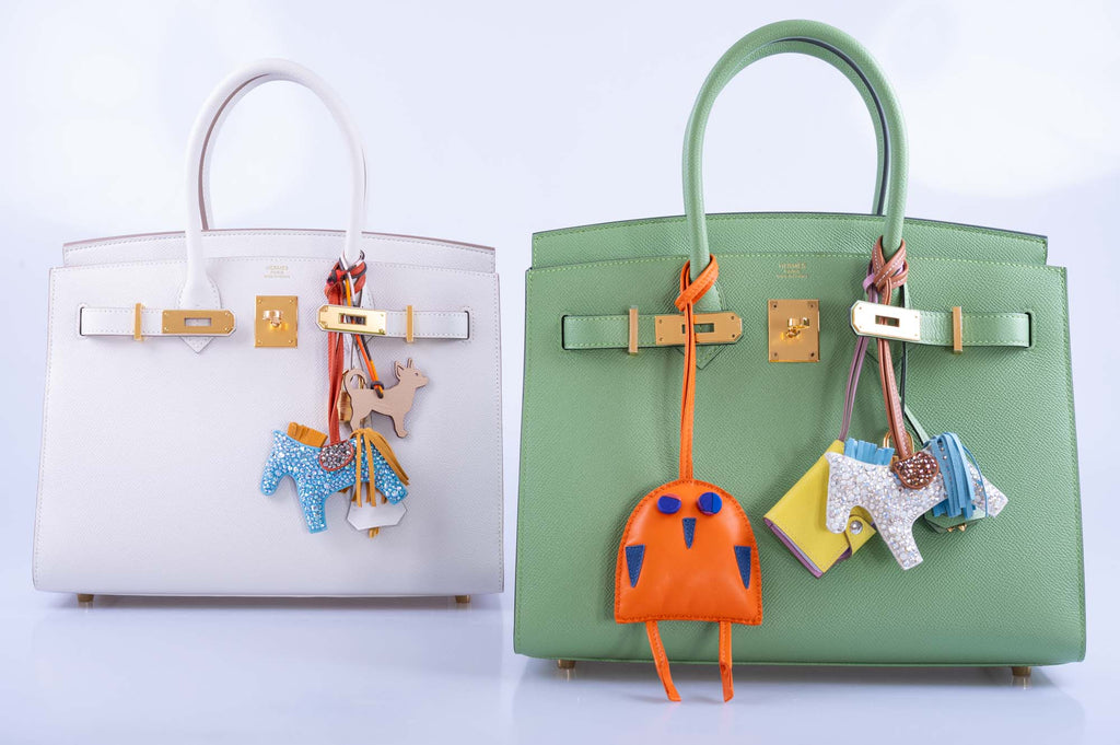 Hermès Sellier Birkin 30 Vert Criquet Epsom Gold Hardware