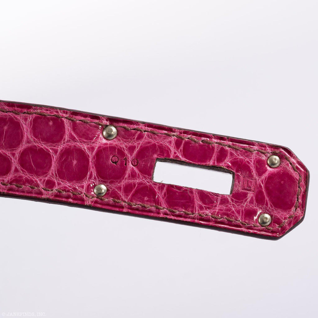 Hermès Shoulder Birkin 42 JPG Fuchsia Porosus Crocodile Palladium Hardware