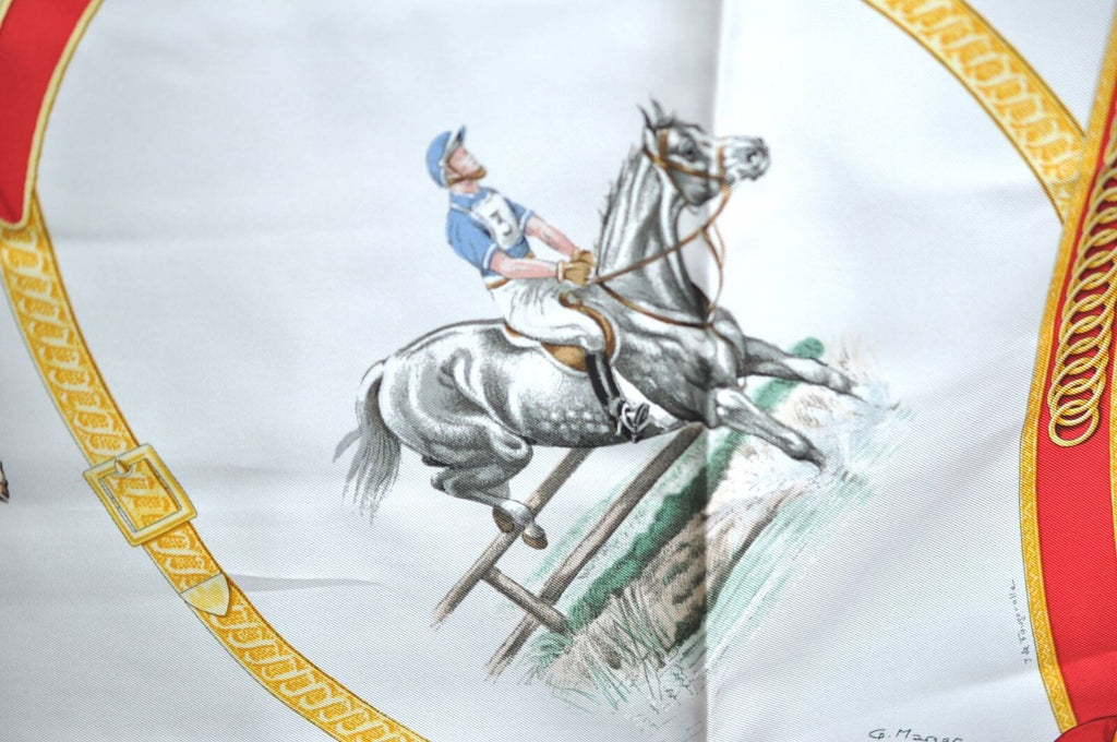 HERMÈS  ECOLE FRANCAISE D'EQUITATION SILK SCARF