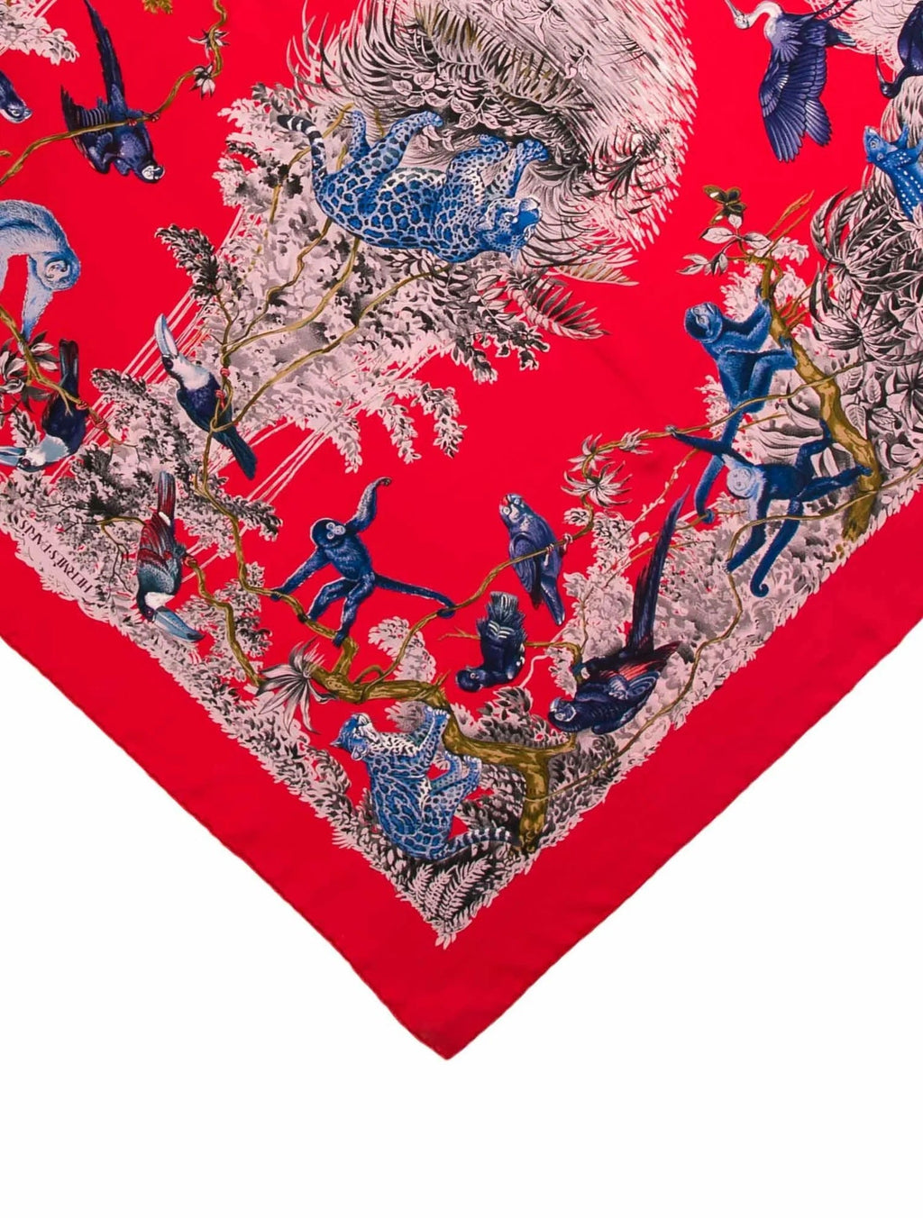 HERMÈS CARRE STOLE EQUATEUR ANIMAL SILK SCARF BY ROBERT DALLET