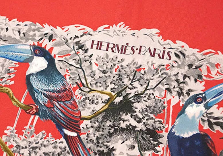 HERMÈS CARRE STOLE EQUATEUR ANIMAL SILK SCARF BY ROBERT DALLET
