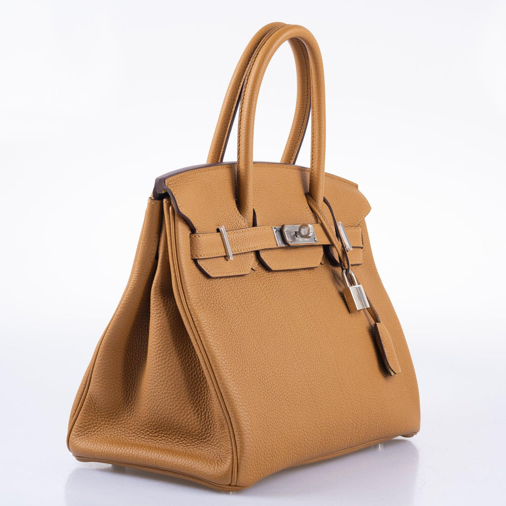 Hermès Verso Birkin 30 Caramel Togo and Lime Palladium Hardware