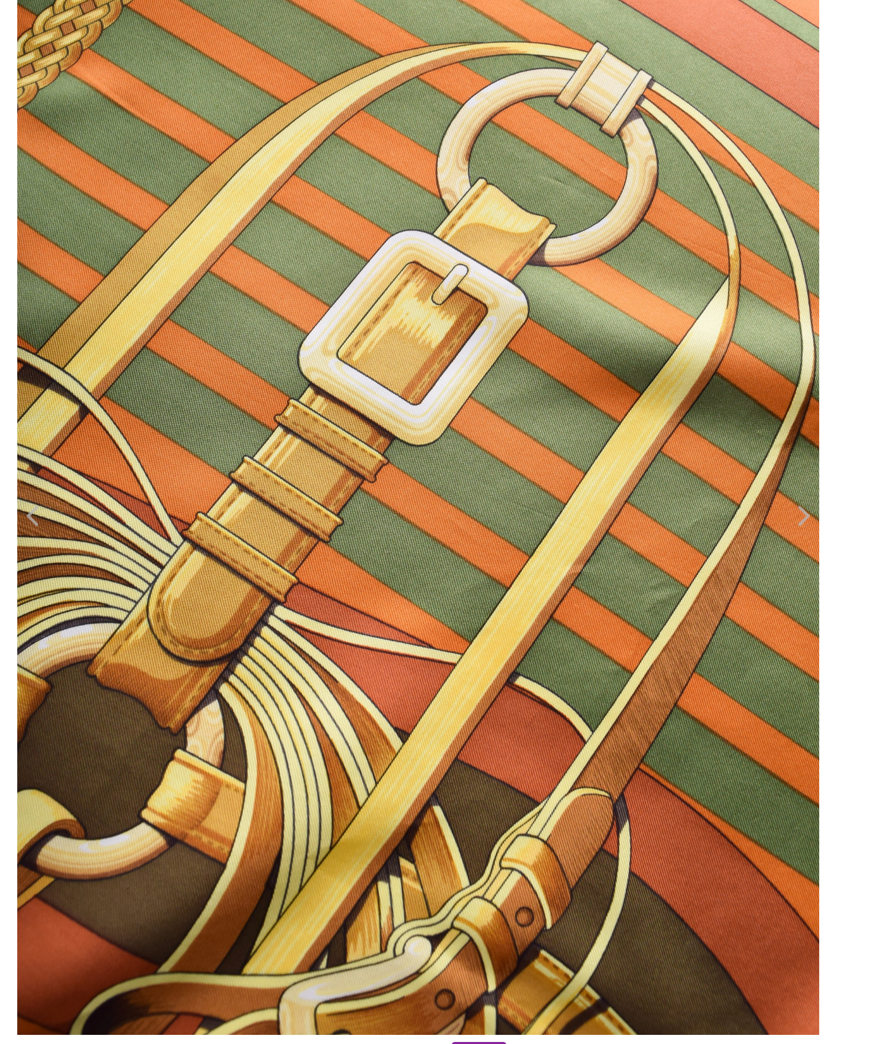HERMÈS VINTAGE COACHING EQUESTRIAN BELT STRAP BRIDLE SILK SCARF