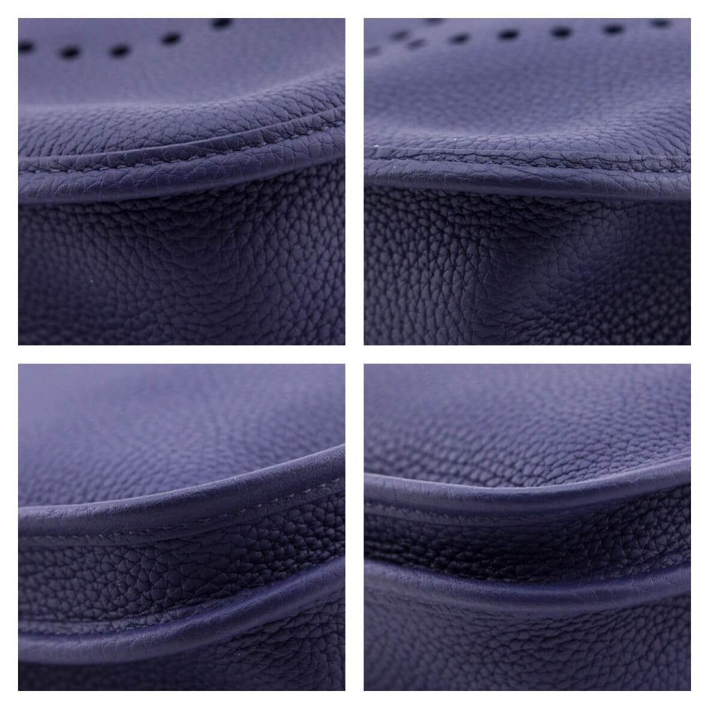 Hermes Bleu Encre Taurillon Clemence Evelyne III 29 PM
