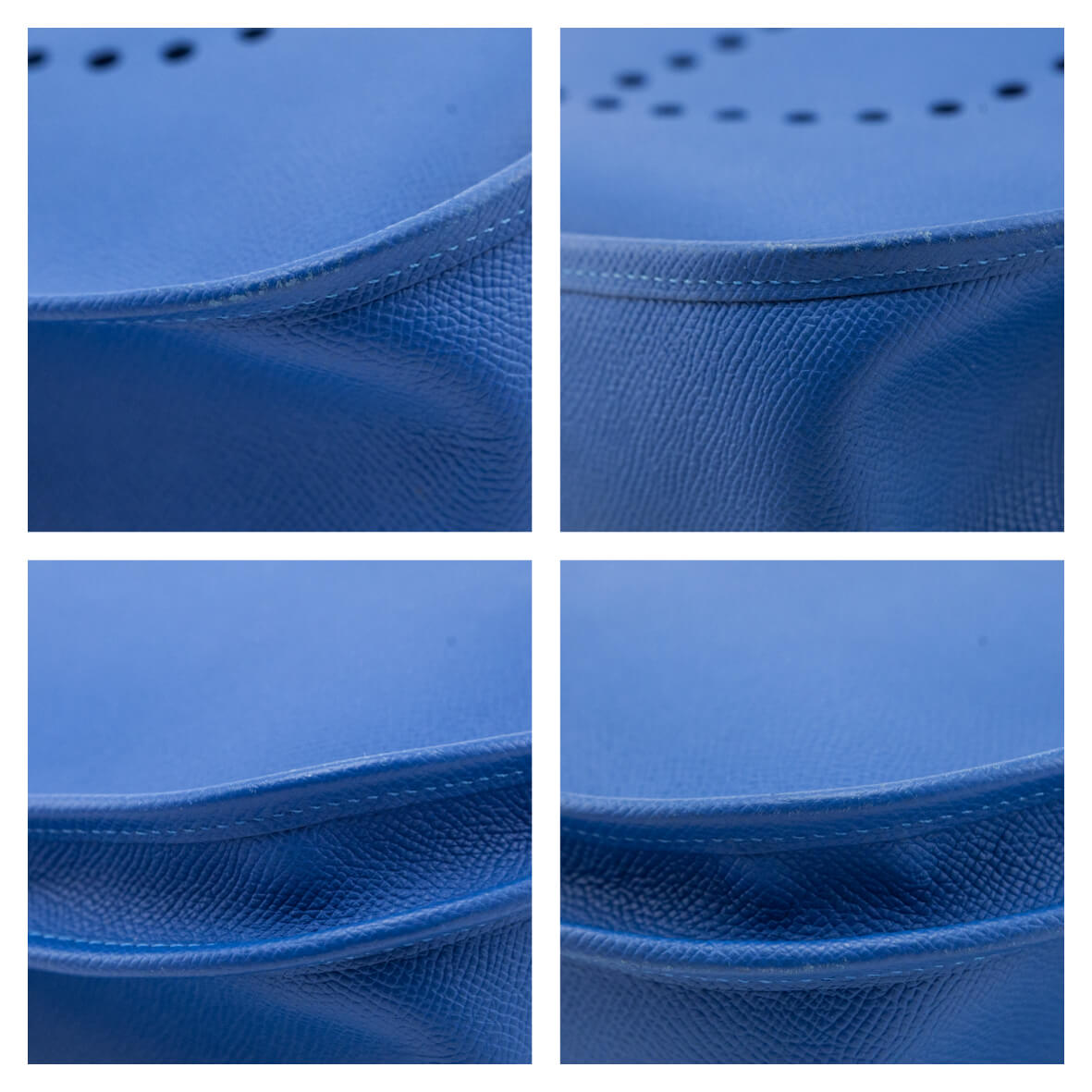 Hermes Bleu Mykonos Epsom Evelyne III GM 33