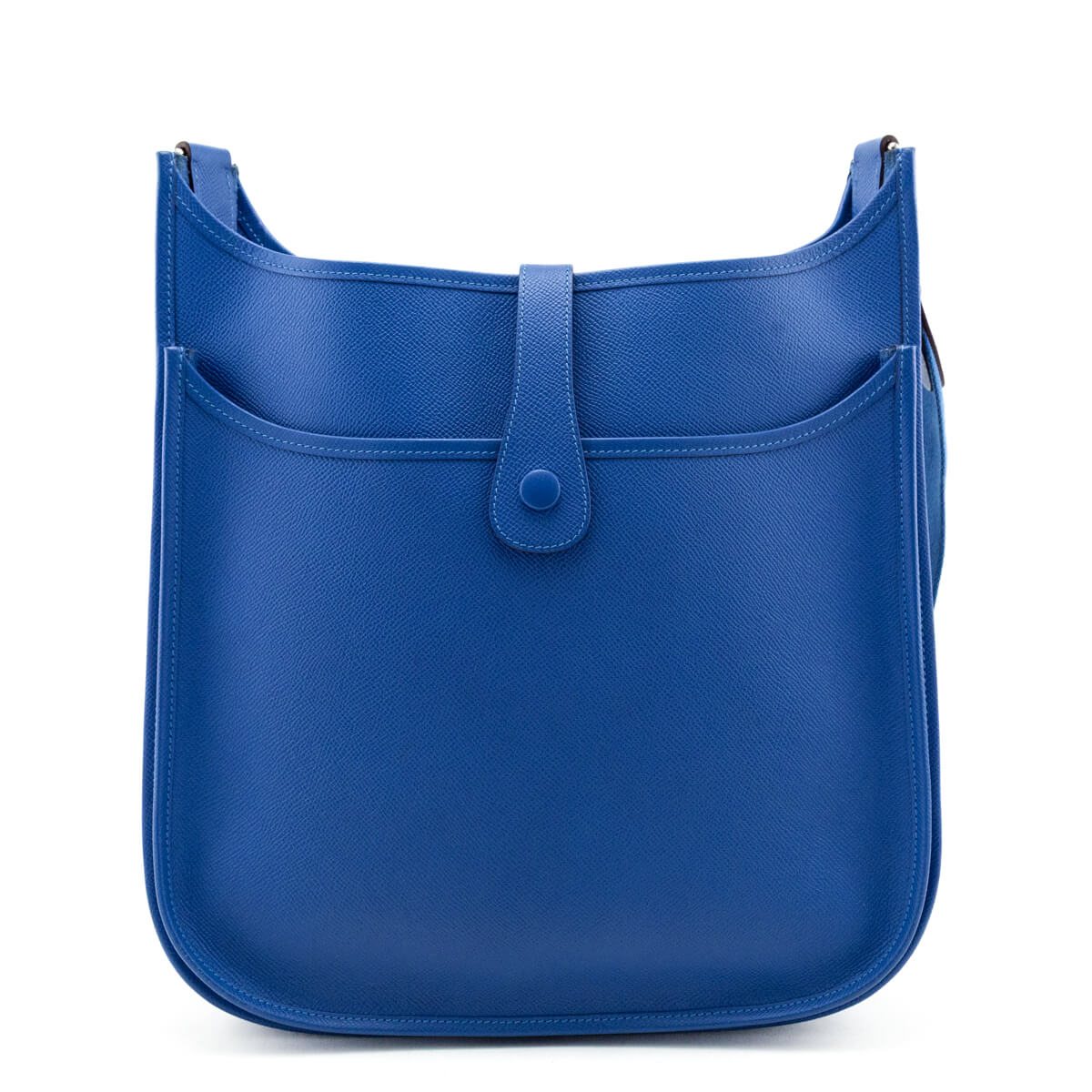 Hermes Bleu Mykonos Epsom Evelyne III GM 33