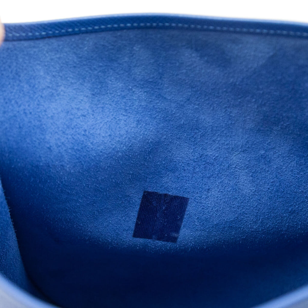 Hermes Bleu Mykonos Epsom Evelyne III GM 33