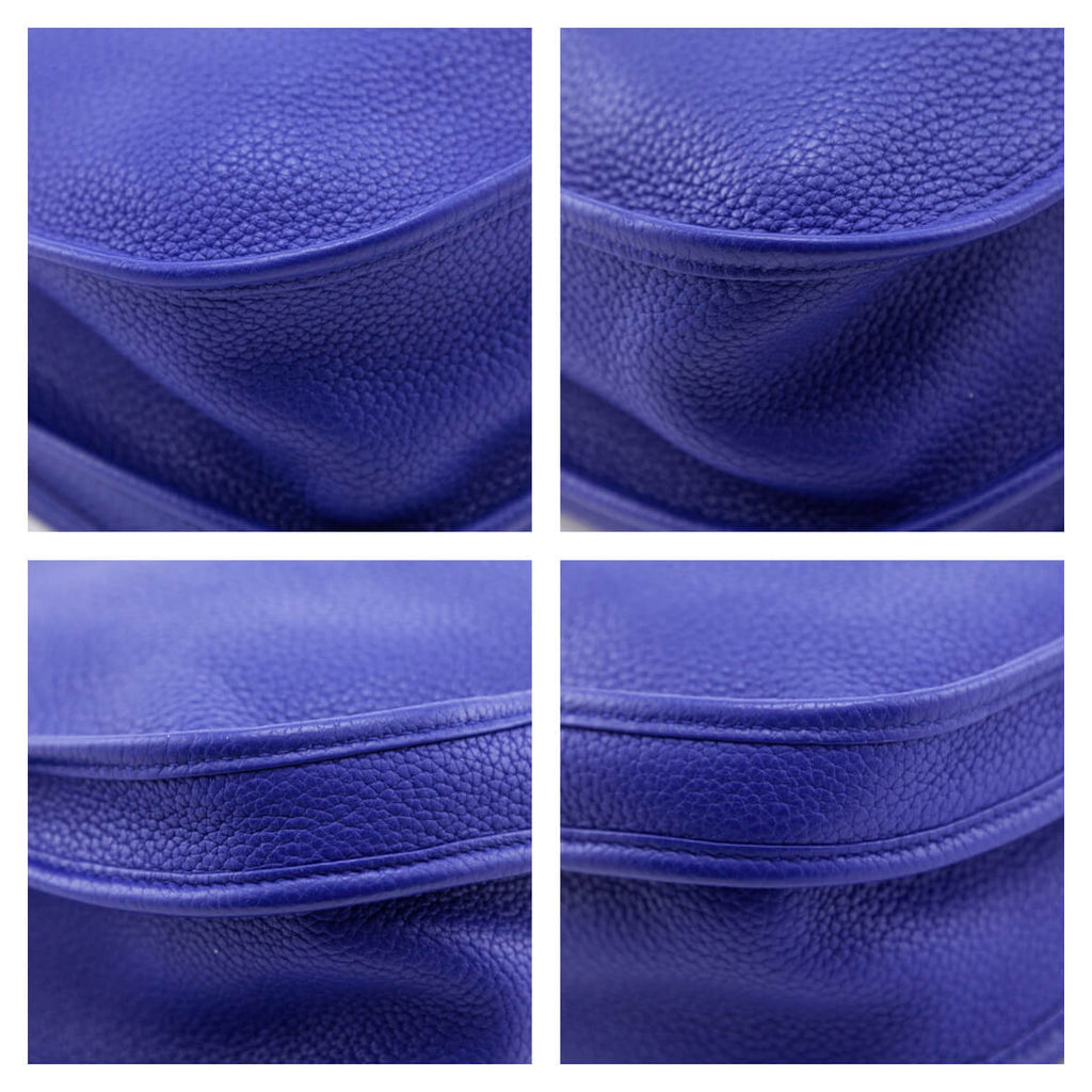 Hermes Bleu Royal Clemence Evelyne III GM