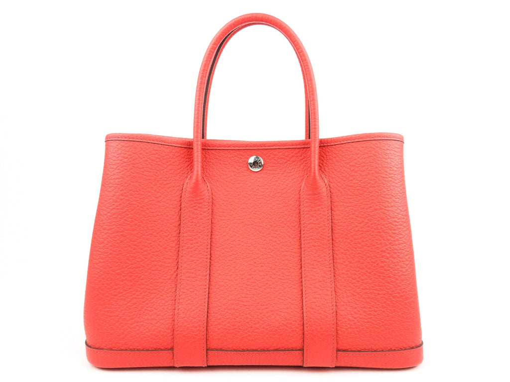 Hermes Garden Party Small TPM 30 in Bougainvillea Pink Negonda Leather Tote SHW