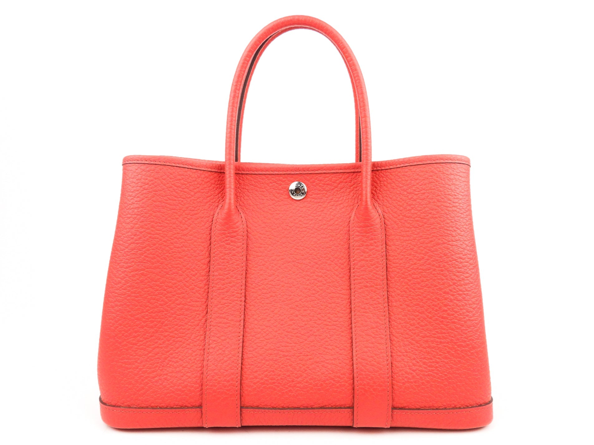 Hermes Garden Party Small TPM 30 in Bougainvillea Pink Negonda Leather Tote SHW