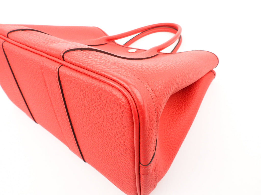 Hermes Garden Party Small TPM 30 in Bougainvillea Pink Negonda Leather Tote SHW